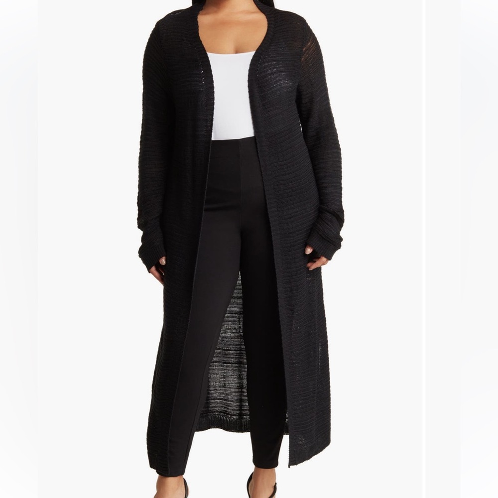 Black  Duster Cardigan